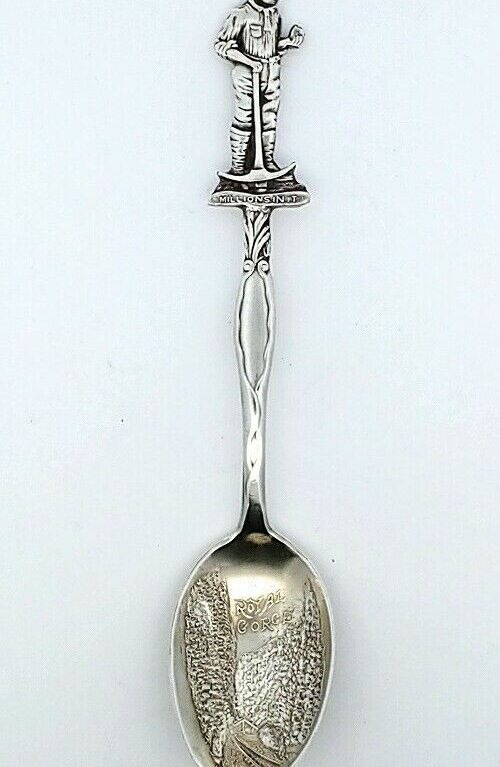 Sterling Silver Royal Gorge Colorado Souvenir Spoon 9.1 Grams 4.25 Inch