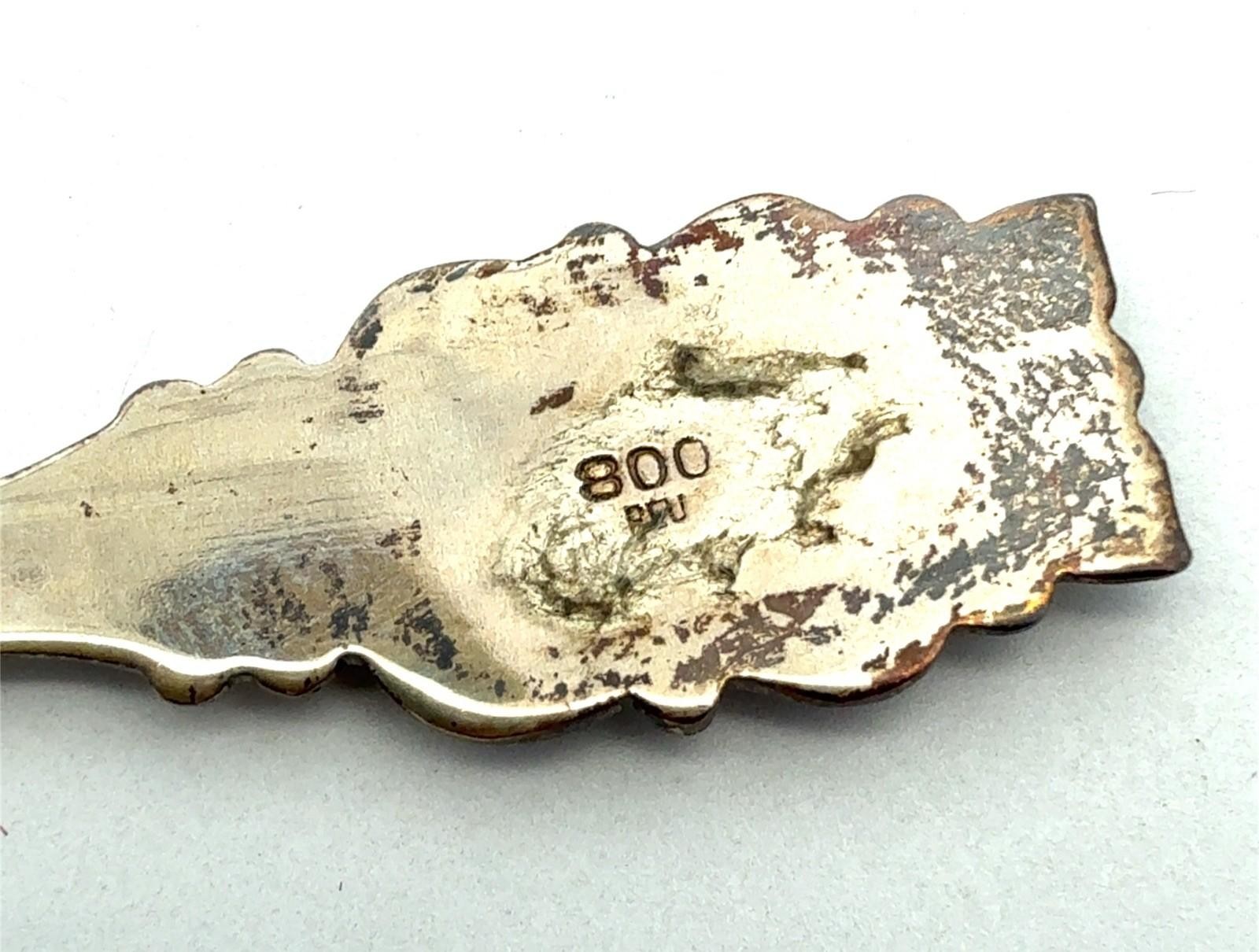 Vintage 800 Silver Wiesbaden Souvenir Spoon with Box, 7.9g - Image 6