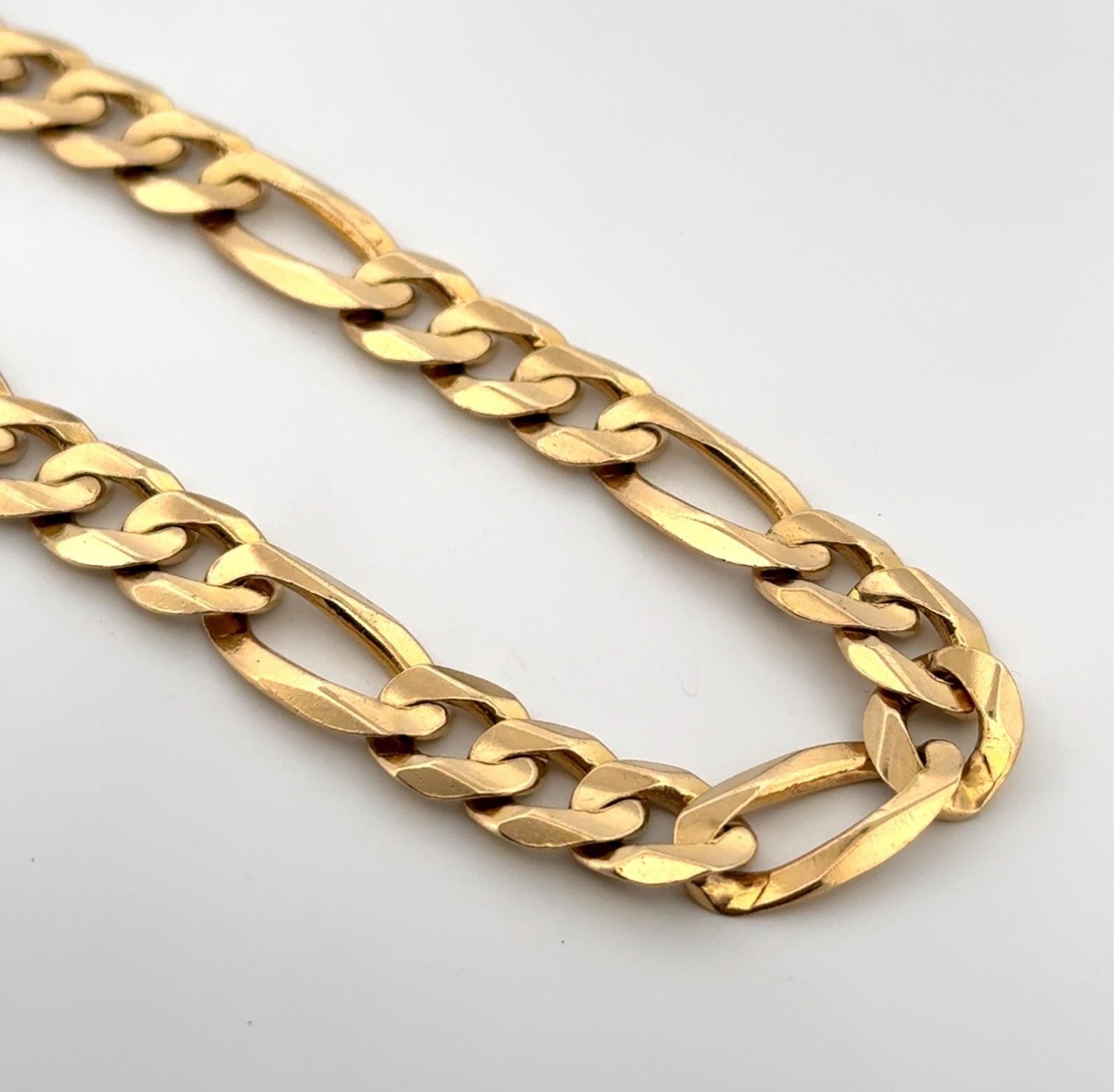 9” x 8.7mm Heavy Italian 10k Yellow Gold Polished Figaro Link Bracelet 22.85g - Image 8