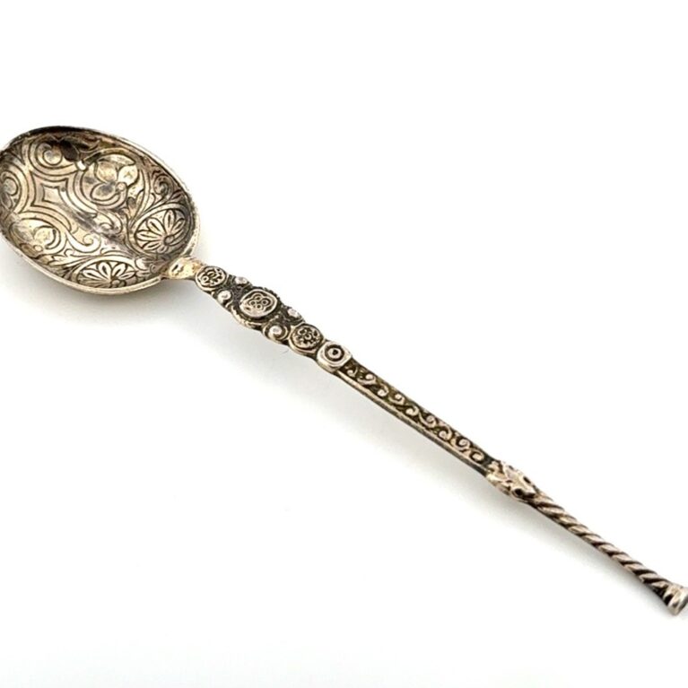 4.25” 1910 Chester England George V Coronation Anointing Spoon 9.1g
