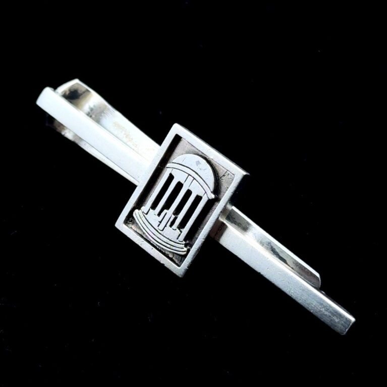 Vintage 925 Sterling Silver Maurice Julian UNC Old Well Tie Clip, 16.9g