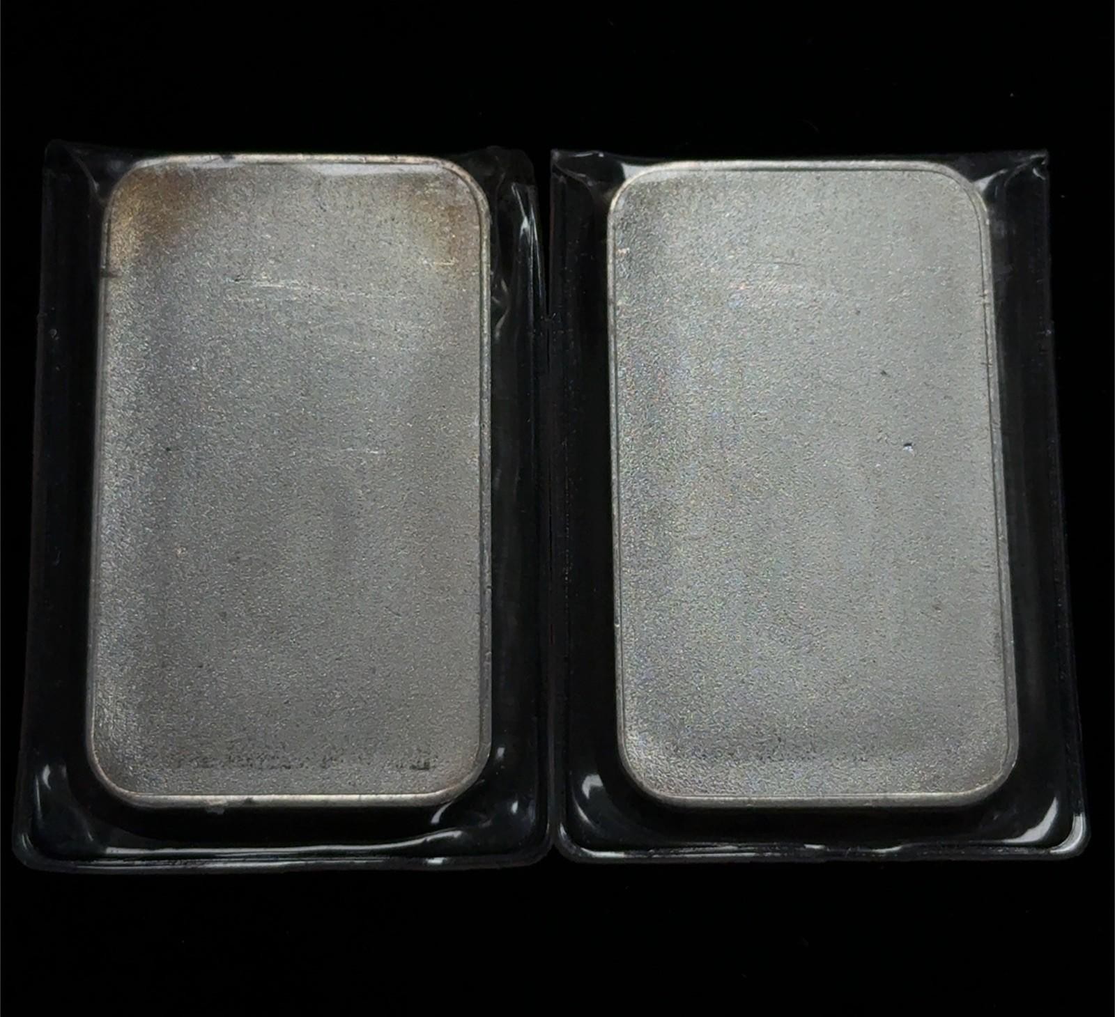 Lot of (2) - Vintage Gold Way Assayers Refiners 1oz .999 Fine Silver Bars - Image 4
