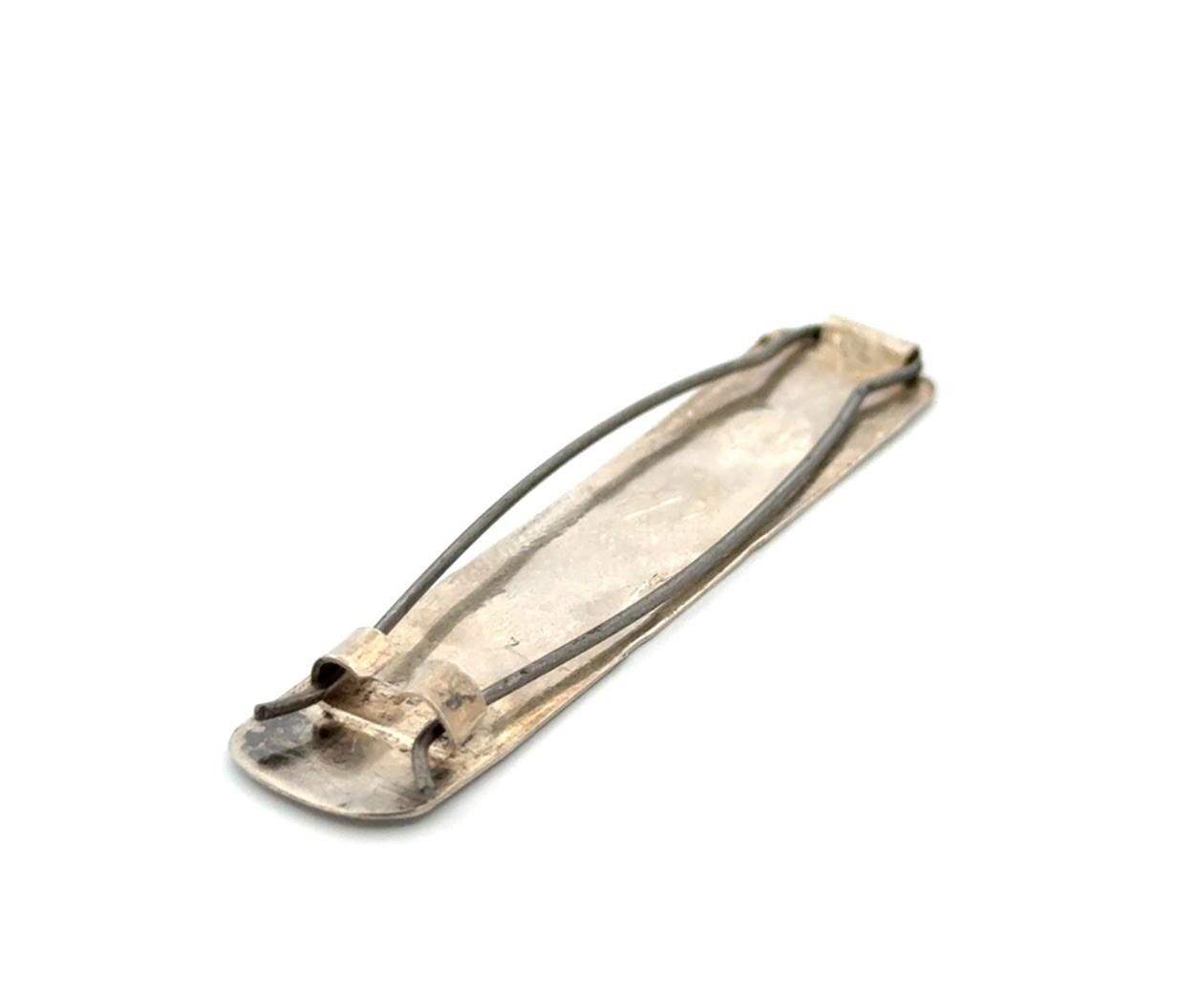 2.5” Vintage Navajo 925 Sterling Silver Hair Barrette 5.1g - Image 5
