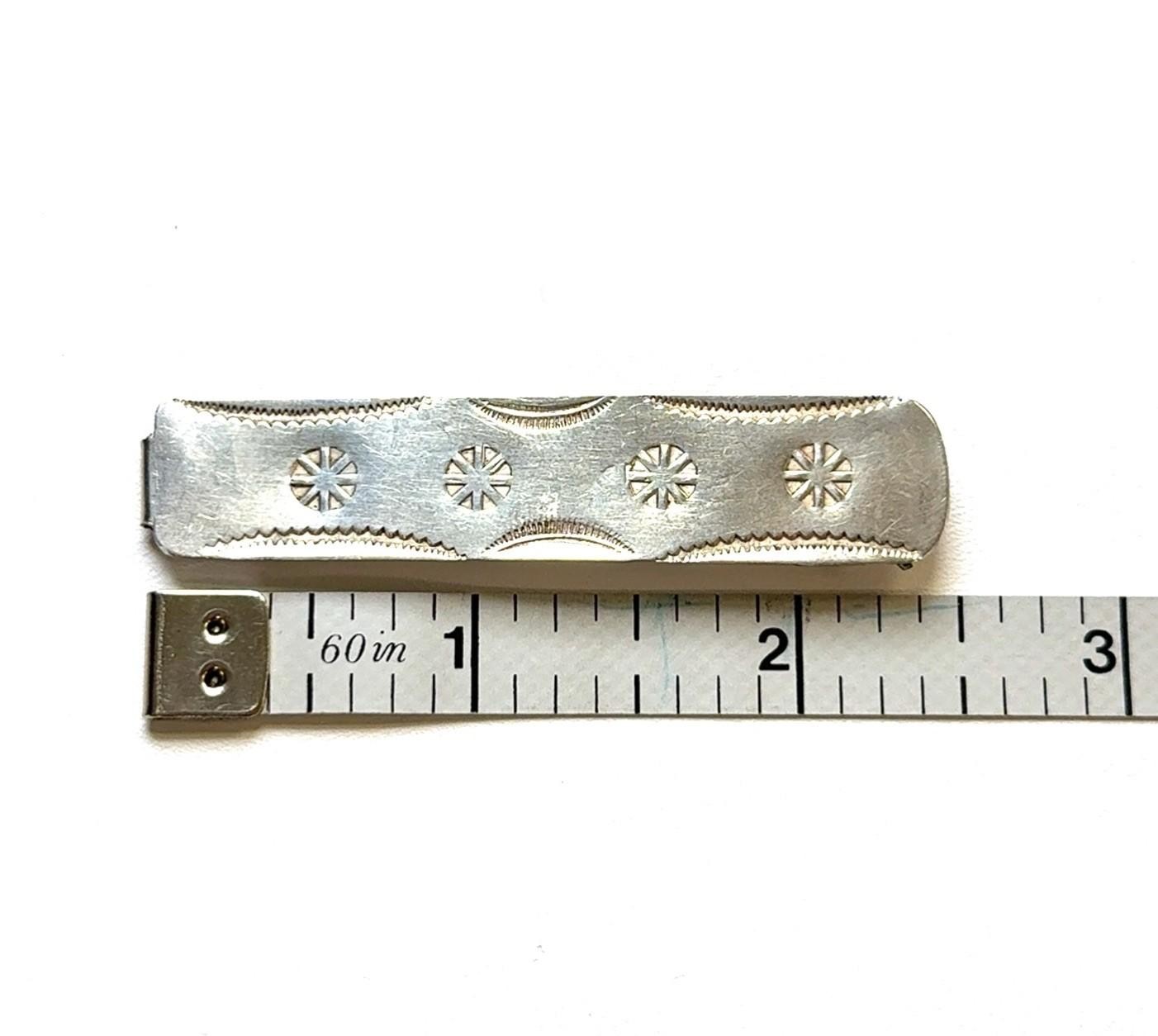 2.5” Vintage Navajo 925 Sterling Silver Hair Barrette 5.1g - Image 8