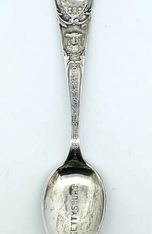 Sterling Silver Gettysburg, Pennsylvania Souvenir 4" Spoon State Capitol