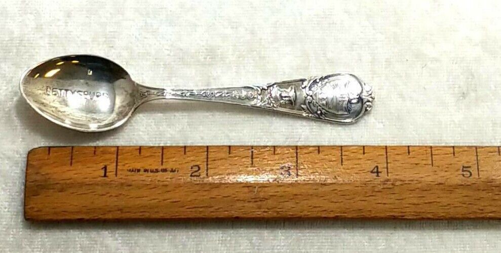 Sterling Silver Gettysburg, Pennsylvania Souvenir 4" Spoon State Capitol - Image 7