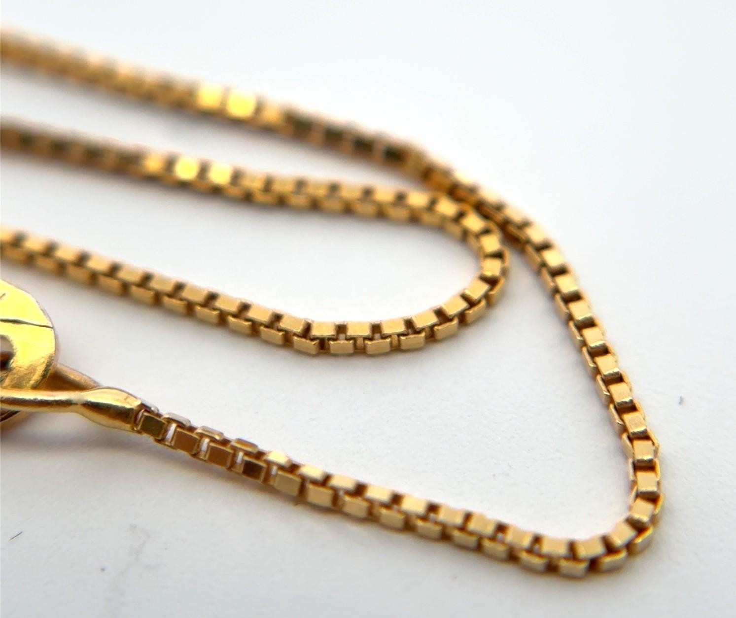 16” Michael Anthony 14k Yellow Gold “Best” Puzzle Piece Pendant Box Chain 2.2g - Image 5