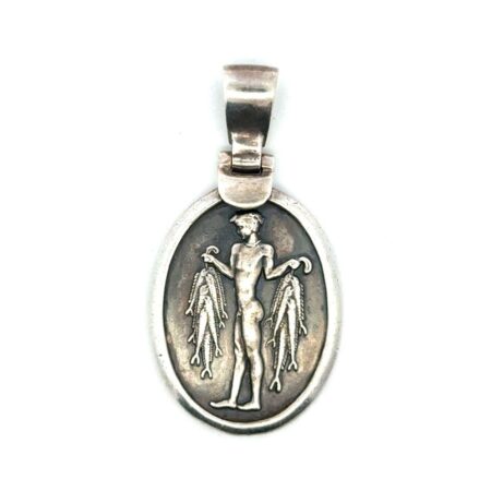 ENKI Fish Goddess 925 Sterling Silver Pendant, 12.0g