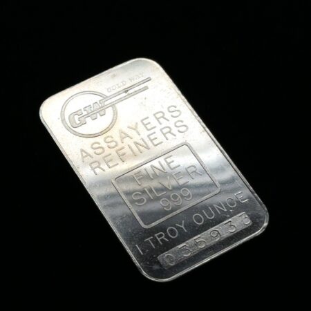 Gold Way Assayers Refiners Vintage 1oz .999 Fine Saver Bar S/N #03593 Blank Back