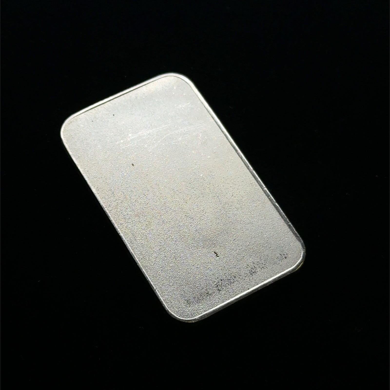 Gold Way Assayers Refiners Vintage 1oz .999 Fine Saver Bar S/N #03593 Blank Back - Image 2