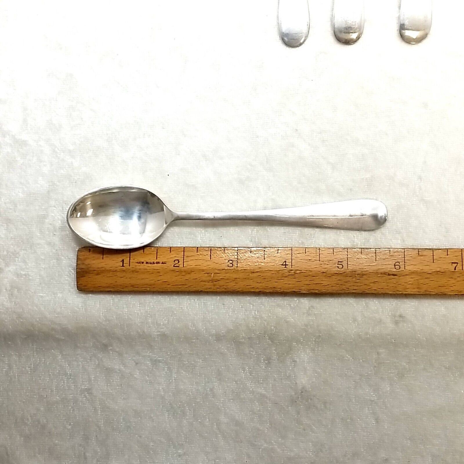 Set of 6 Stieff Williamsburg Queen Anne 5.75" Tea Spoons 188.4 Grams - Image 5