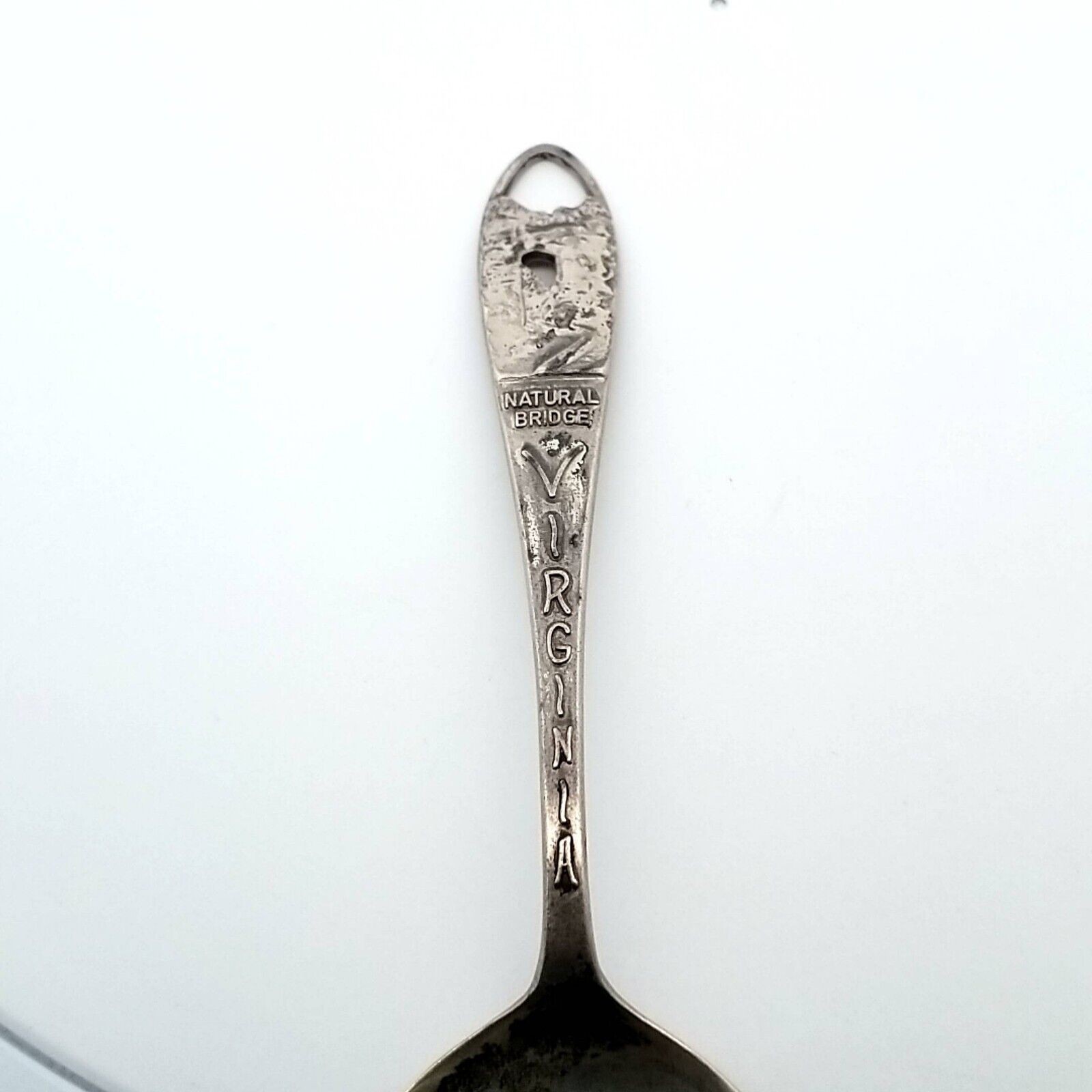 Sterling Silver Natural Bridge Virginia Souvenir 4.25" Spoon 14.9 Grams - Image 3