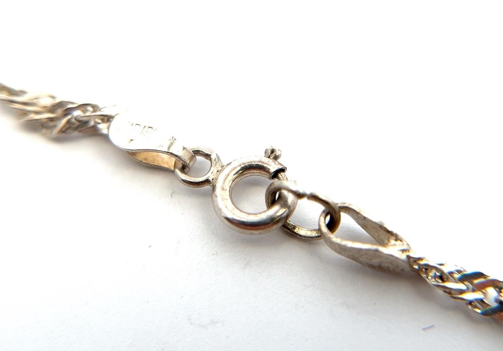 20” 925 Sterling Silver Singapore Chain w/ Marcasite Elephant Pendant 11.0g - Image 7