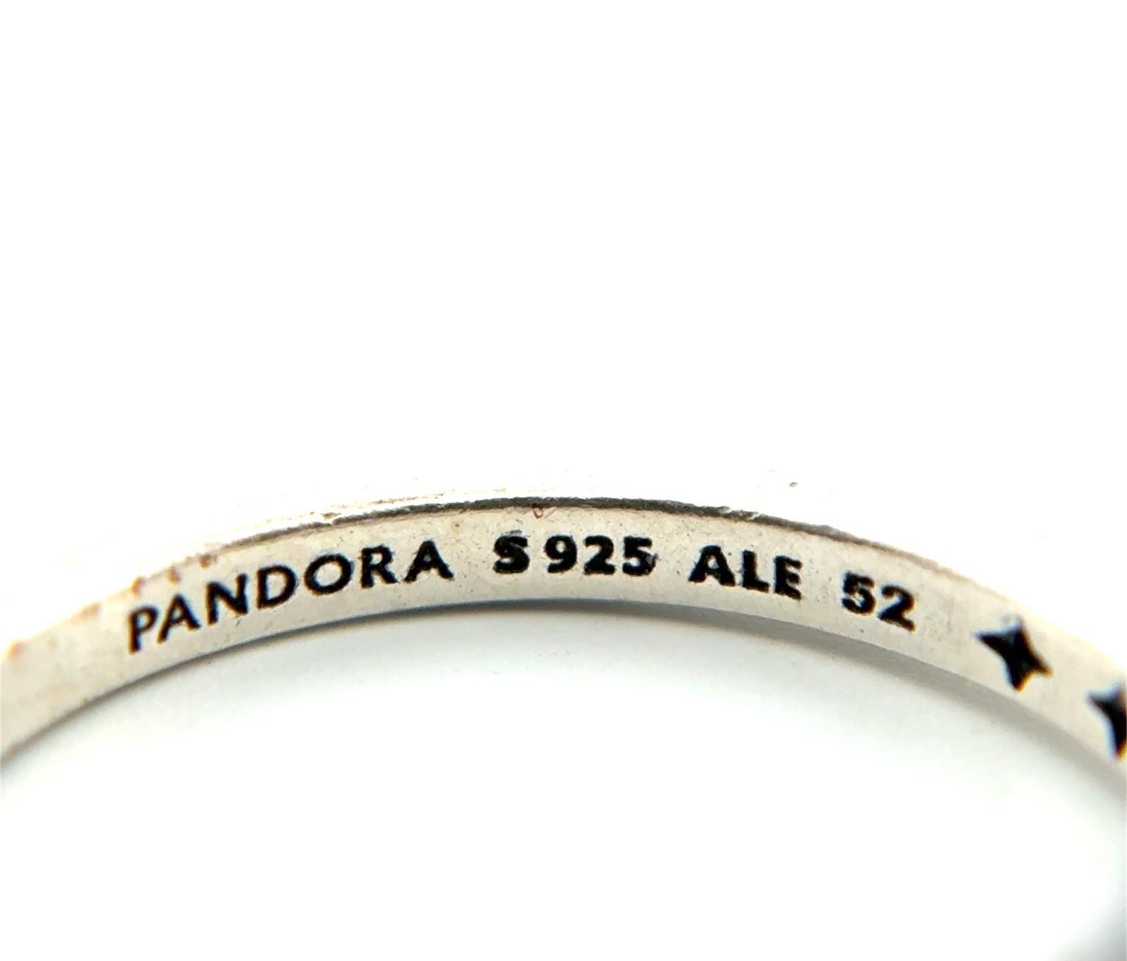 Size: 5.5 Pandora S925 ALE Disney Tiara Green Crystal Ring 2.1g - Image 6