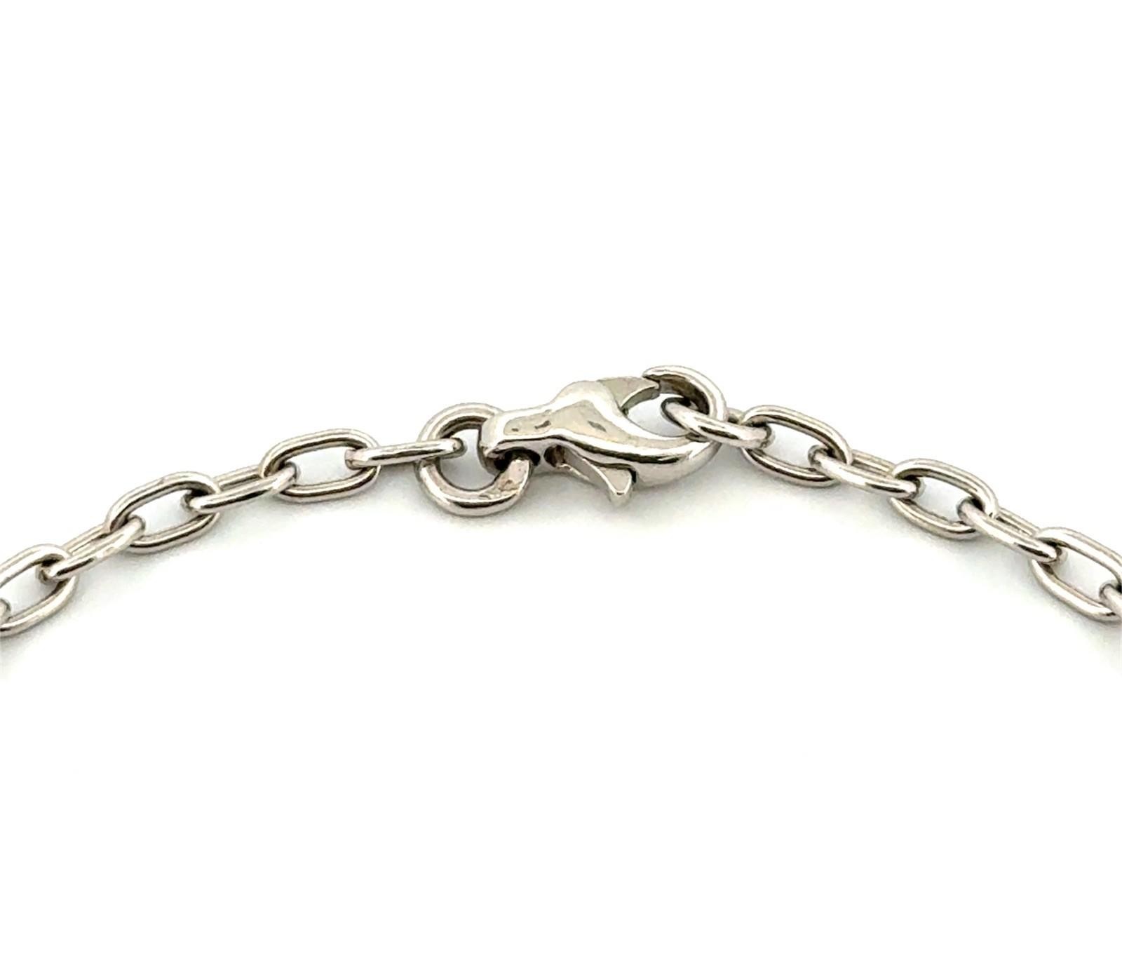 7” Tiffany & Co. Platinum Pt950 Diamond Dragonfly Bracelet w/ Original Box 9.1g - Image 6