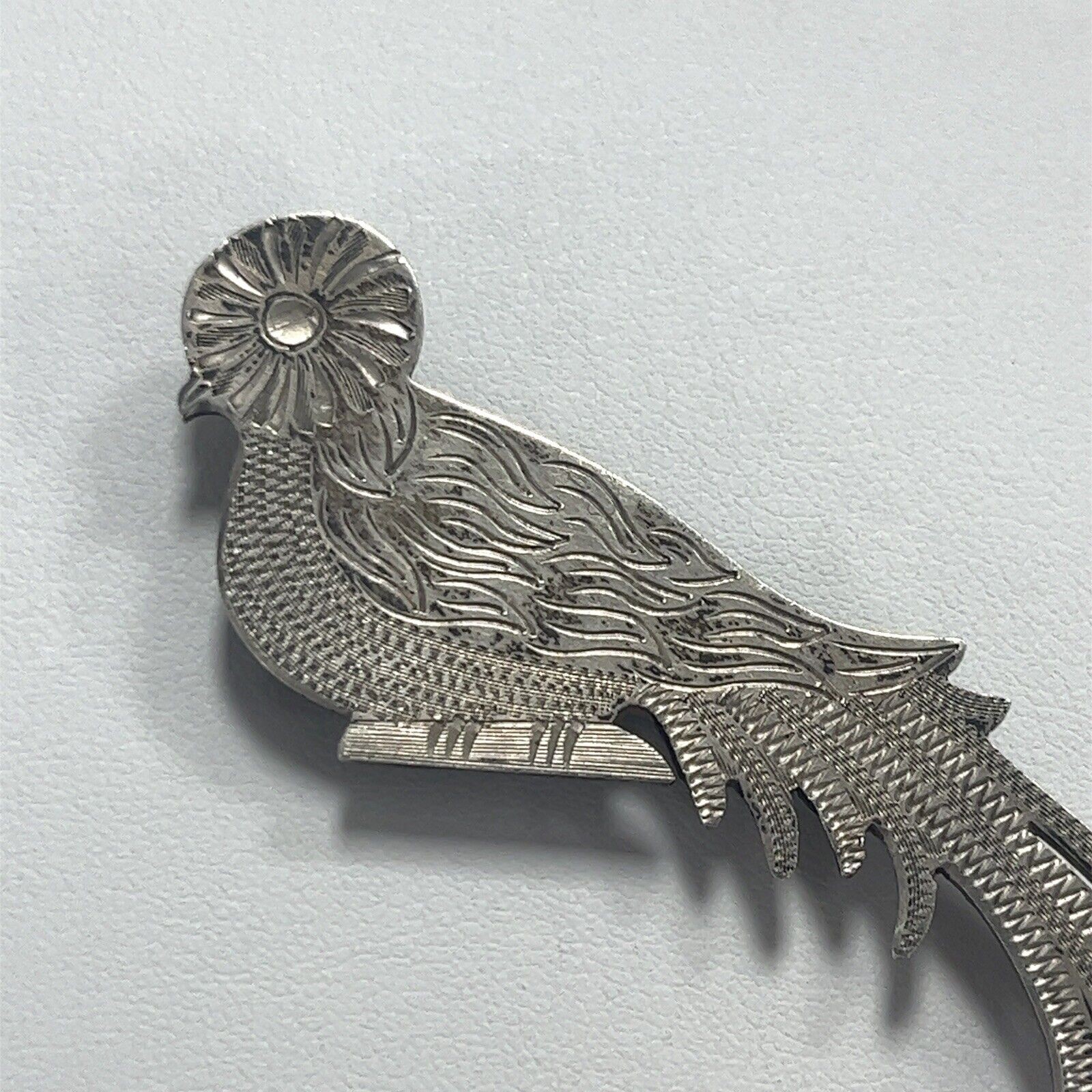 Vintage Sterling Silver Peacock Brooch/Pin 11.5 Grams - Image 2