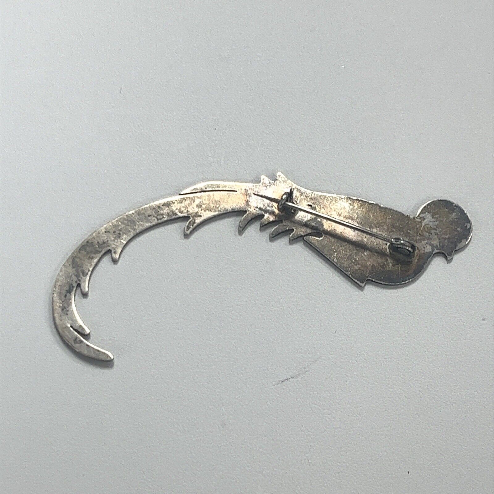 Vintage Sterling Silver Peacock Brooch/Pin 11.5 Grams - Image 4