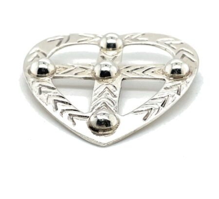 925 Sterling Silver Heart Pin