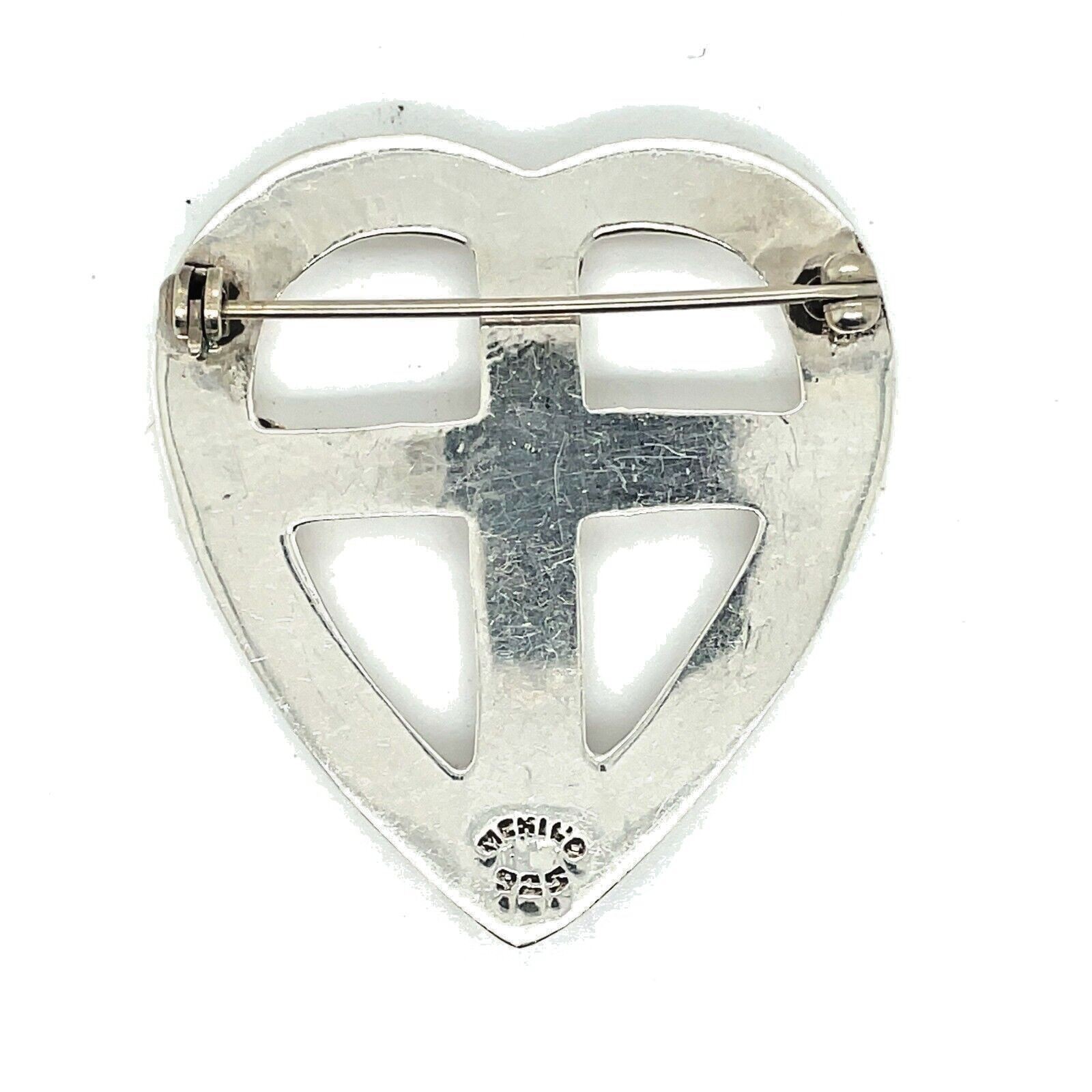 925 Sterling Silver Heart Pin - Image 2