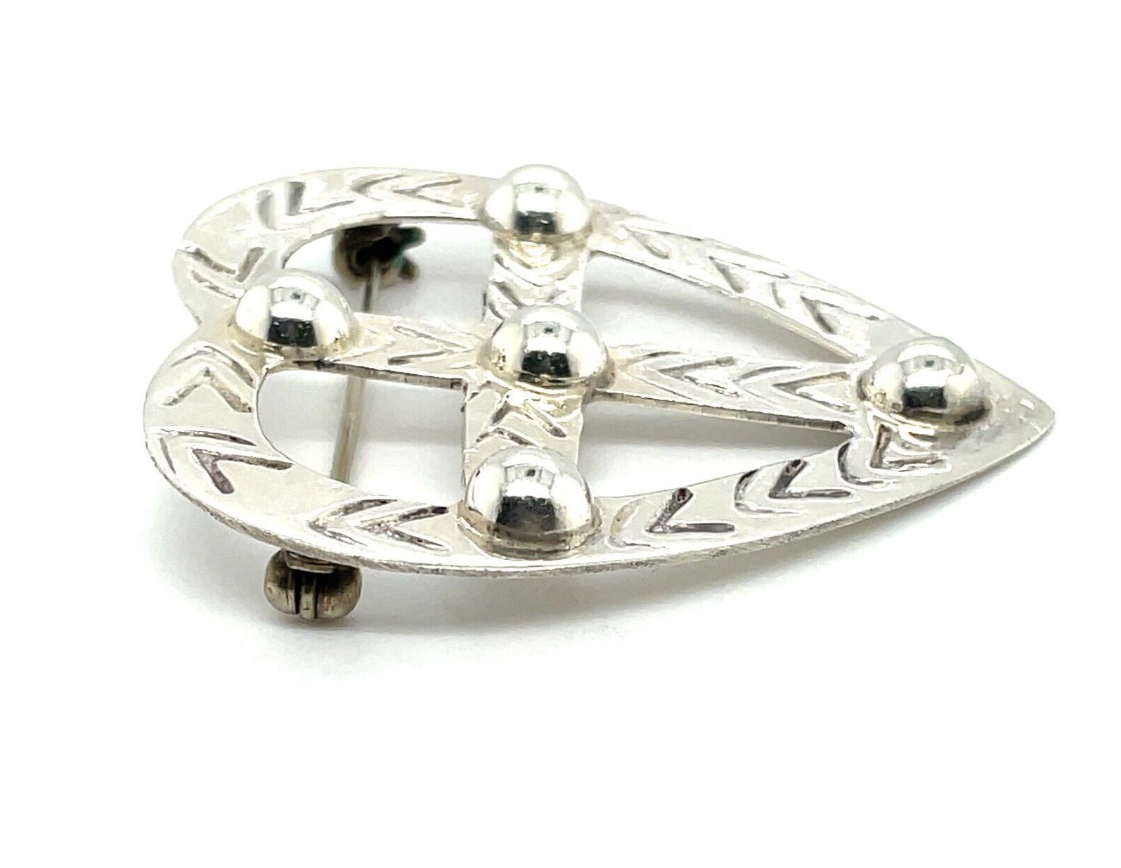 925 Sterling Silver Heart Pin - Image 3