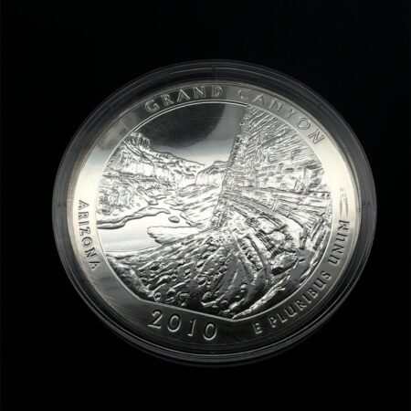 2010 Grand Canyon 5oz .999 Fine Silver America the Beautiful Series Large Round
