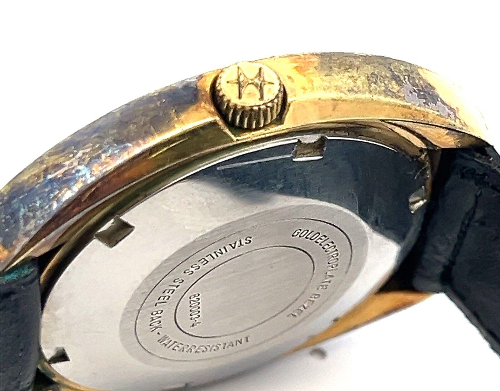 Vintage 38mm Hamilton Self-Winding Swiss Made Oval Case Green Dial 820003-4 - Image 6