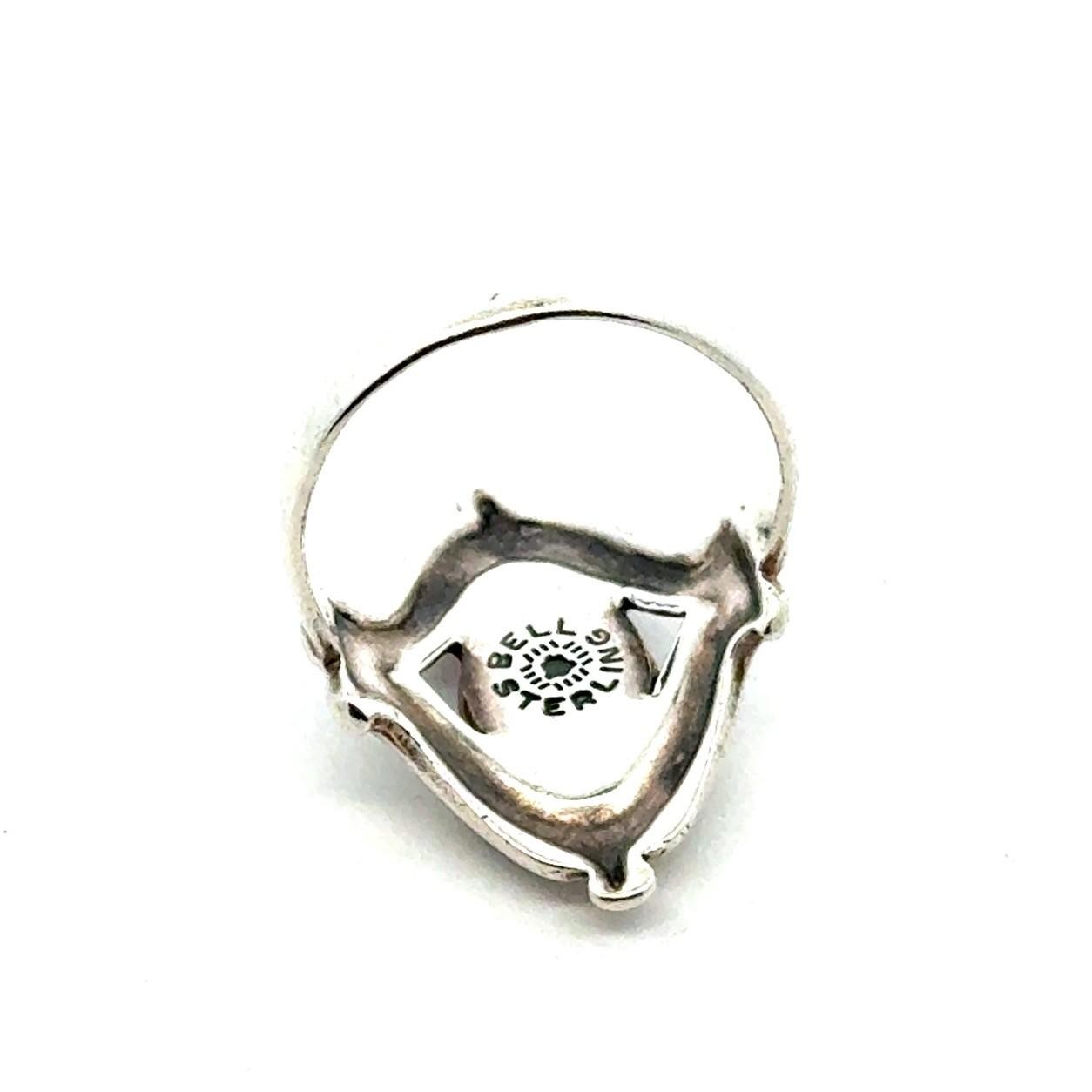 Bell Trading Post .925 Sterling Silver Oval Abalone Ring, Size-7, 3.6g - Image 6