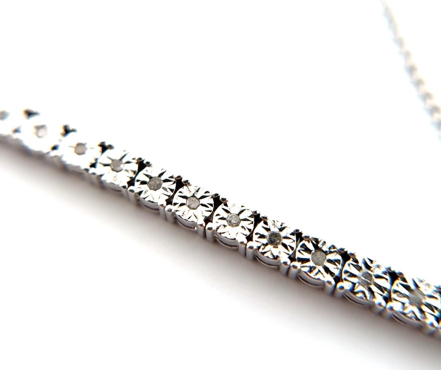 Max 8.5” Adjustable Italy 925 Sterling Silver Diamond Tassel Bolo Bracelet 3.3g - Image 6