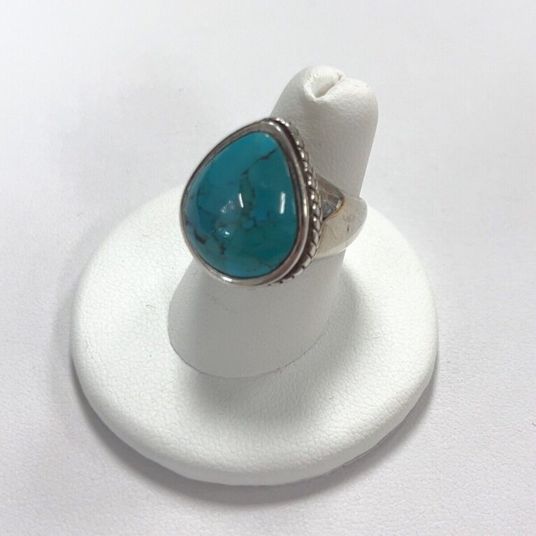 Barse .925 Sterling Silver Ring Turquoise Size: 7
