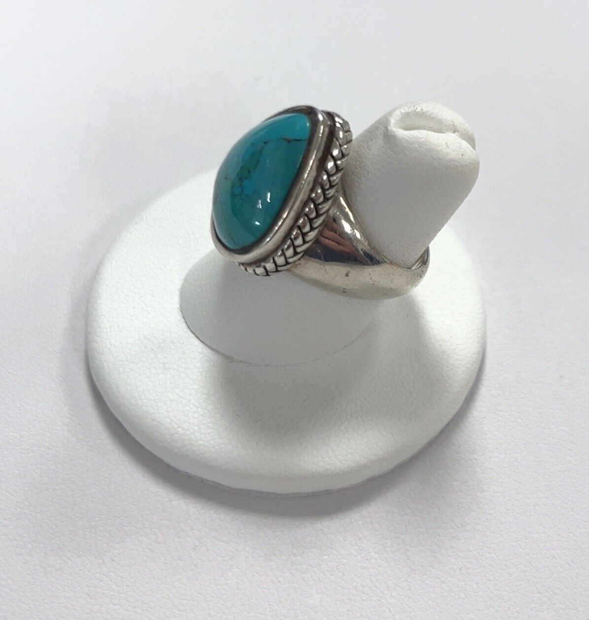 Barse .925 Sterling Silver Ring Turquoise Size: 7 - Image 2