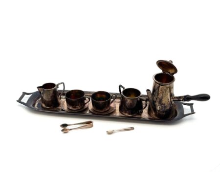 10pcs Miniature Coffee Set Cornelius Saunders & Francis Shepard England 56.4g