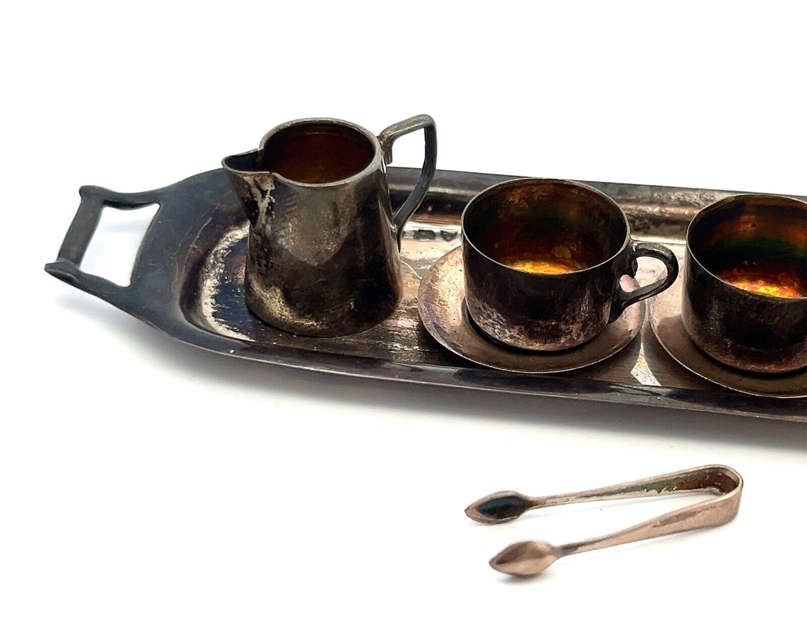 10pcs Miniature Coffee Set Cornelius Saunders & Francis Shepard England 56.4g - Image 4