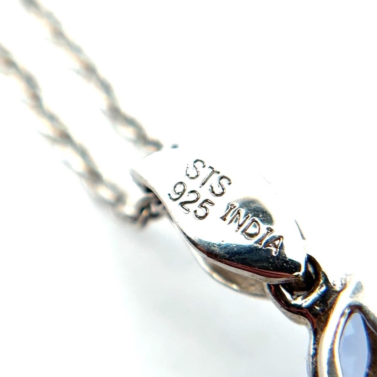 18+2” STS 925 Sterling Silver Chuck Clemency Multistone Necklace, 7.5g - Image 11