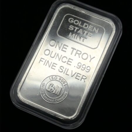 Golden State Mint 1 Oz .999 Fine Silver Bar