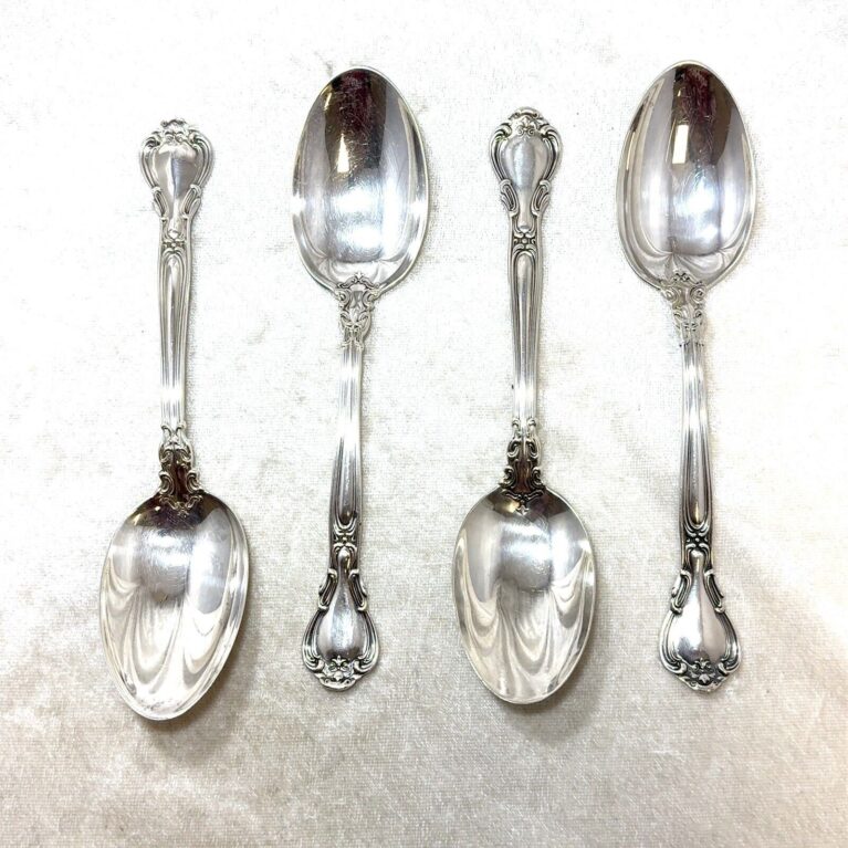 Set of 4 Gorham Chantilly Tablespoons 8 1/2" No Mono - 162.6g