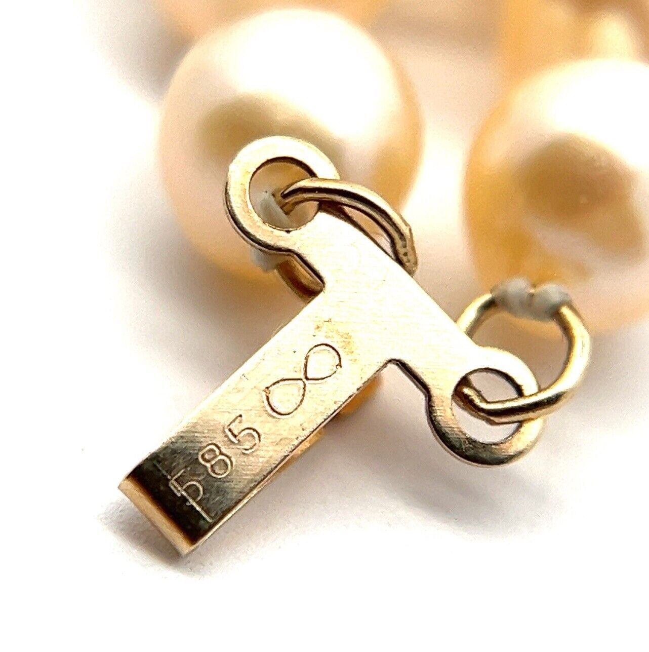 18” x 6mm JCM Freshwater Pearls Double Strand Necklace w/ 14k YG Clasp 41.6g - Image 9