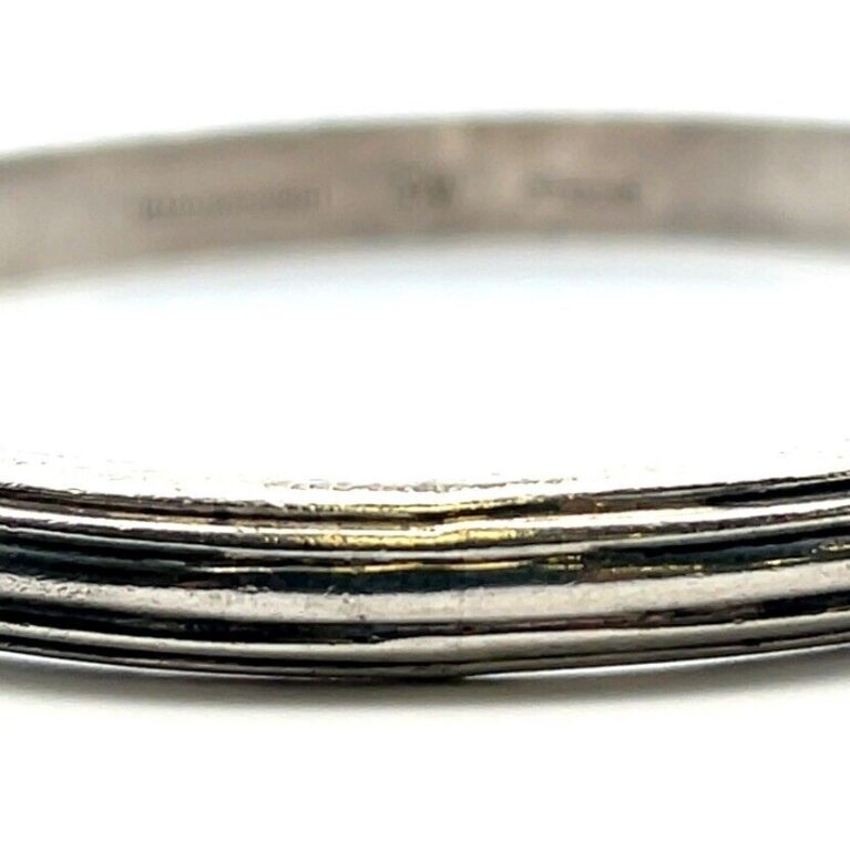 Cheryl Wadsworth Handwrought Sterling Silver 7.75” Bangle Bracelet 29.3 Grams