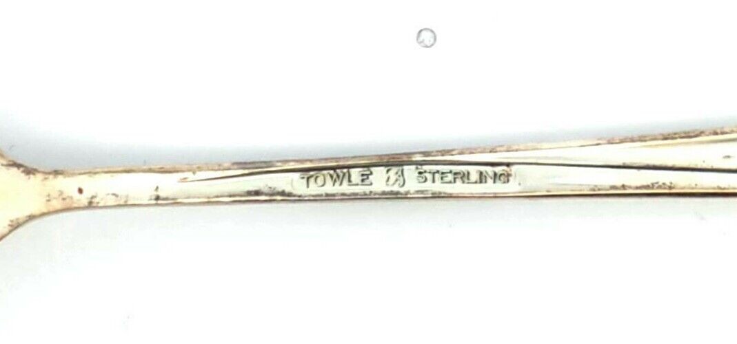 Silver Spray by Towle Sterling Silver Seafood Cocktail Fork 5.5 Inch 18.3 Grams - Image 3