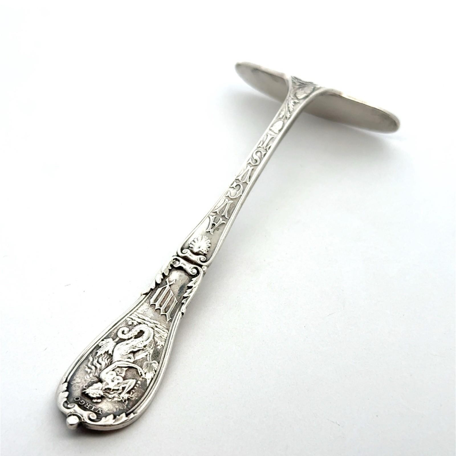 Gorham Zodiac .925 Sterling Silver Baby Food Pusher, 24.7g - Image 7