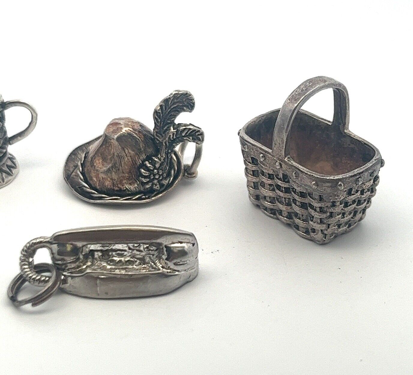 Lot of 6 Vintage Charms - 925 Sterling Silver - Total Weight: 24.4g - Image 3