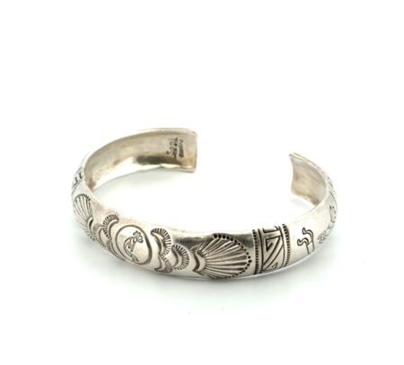 7” Sami Betonie 925 Sterling Silver Kokopelli Cuff Bracelet 25.3g