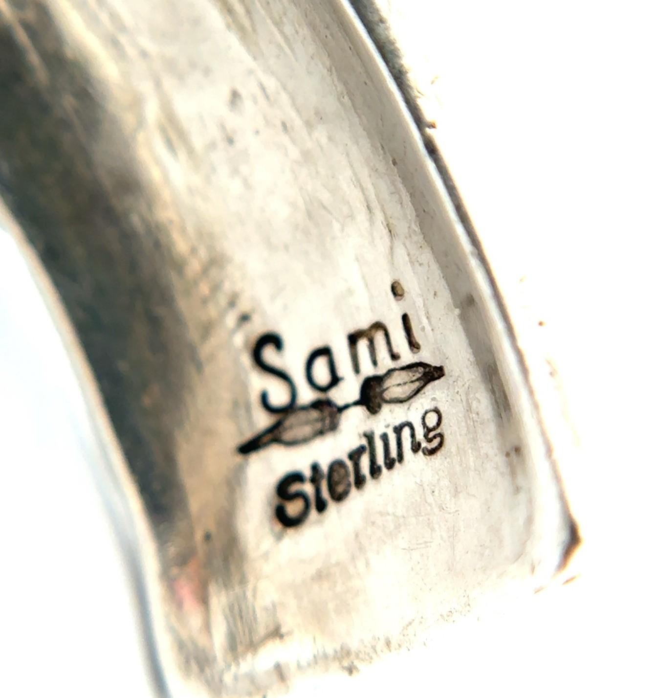 7” Sami Betonie 925 Sterling Silver Kokopelli Cuff Bracelet 25.3g - Image 7