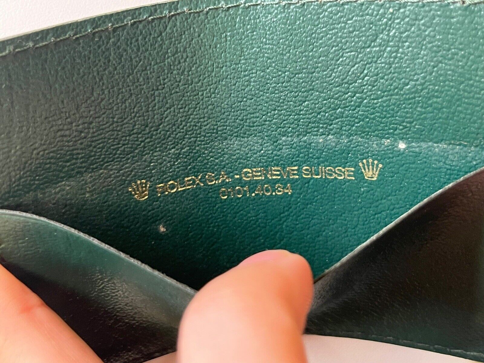 Rolex Geneve Leather Documents Holder Code 0101.40.34 - Image 3