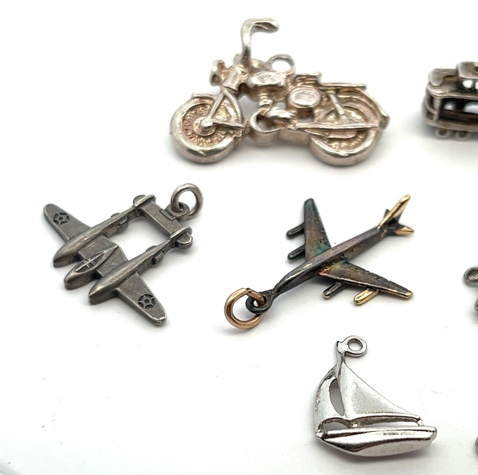 Lot of 9 Vehicle Themed Charms - 925 Sterling Silver - Total Weight 21.5g - Image 2