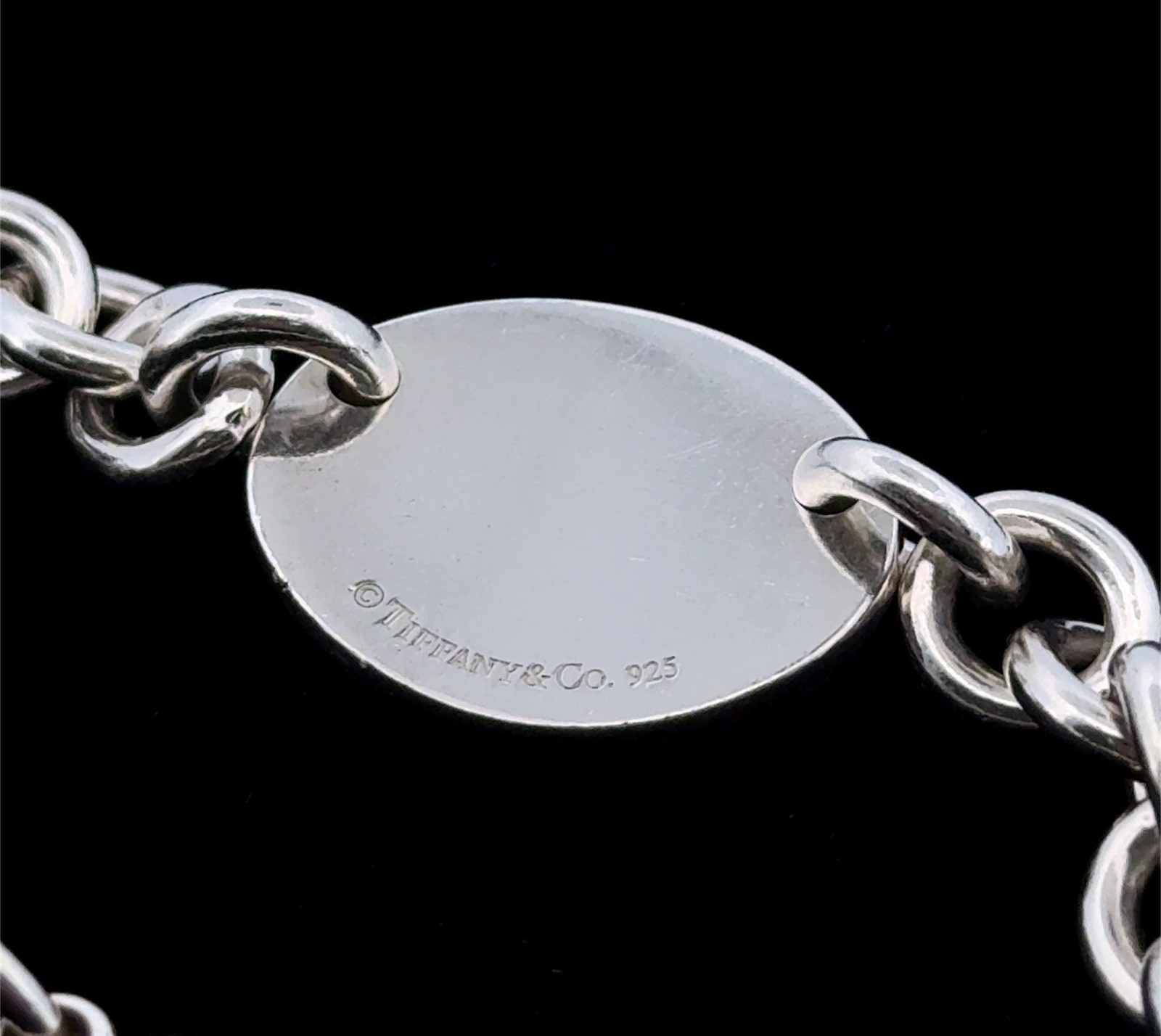 7” Tiffany & Co. 925 Sterling Silver Return To Tiffany Chain Link Bracelet 27.6g - Image 5