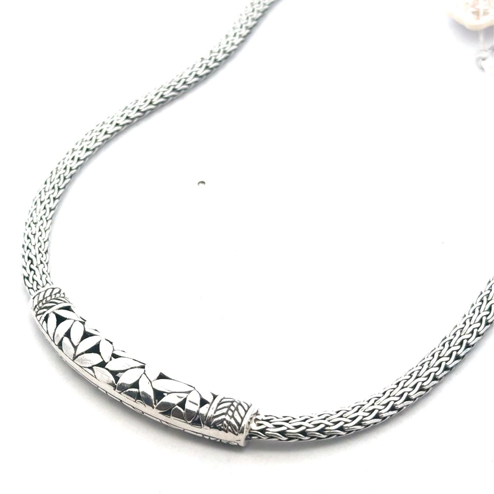 16-18” Annika Witt .925 Sterling Silver Woven Necklace, Adjustable, 35.0g - Image 4