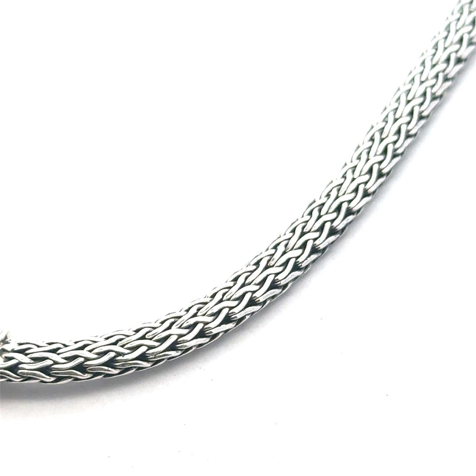 16-18” Annika Witt .925 Sterling Silver Woven Necklace, Adjustable, 35.0g - Image 5