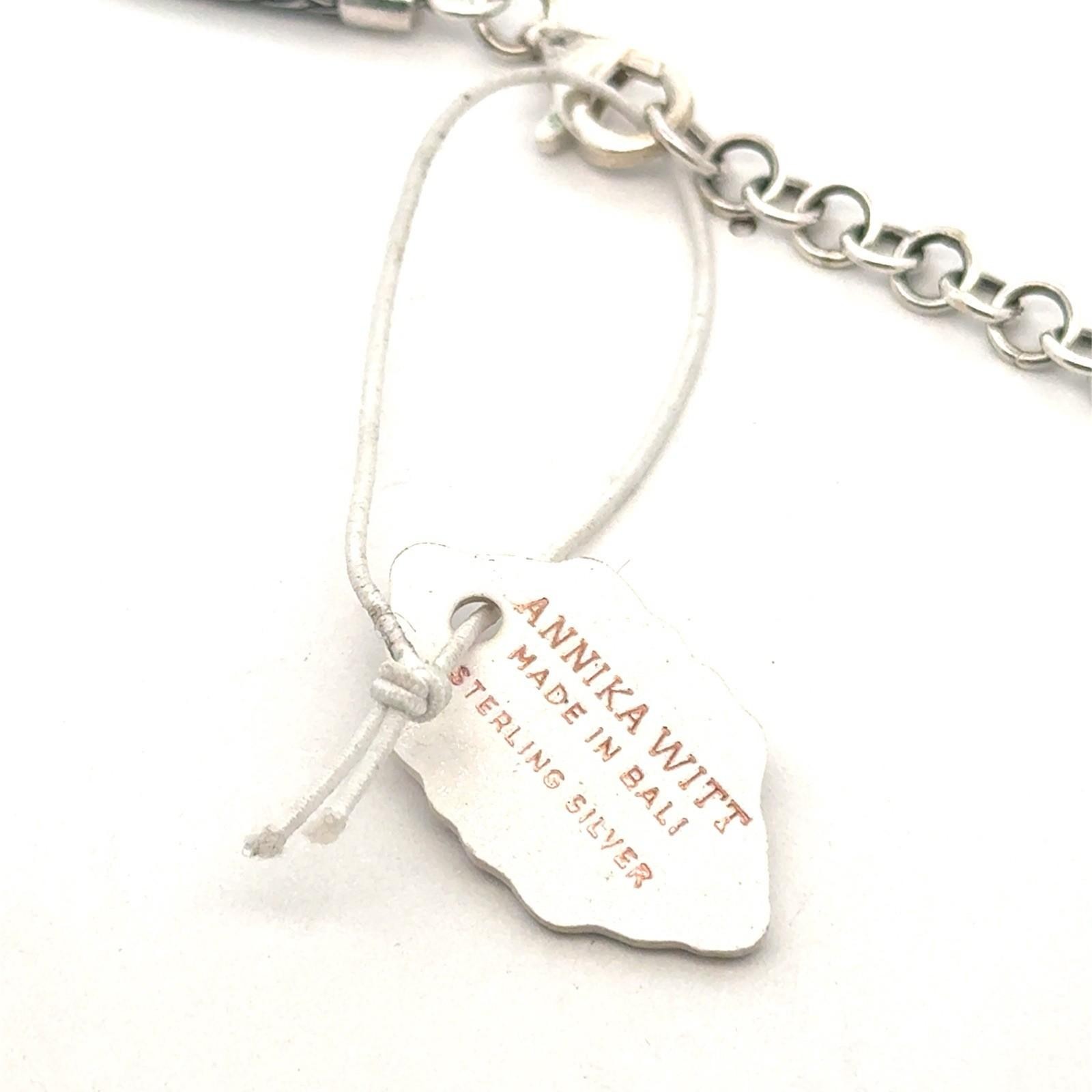 16-18” Annika Witt .925 Sterling Silver Woven Necklace, Adjustable, 35.0g - Image 9