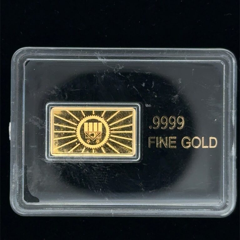 1/100th Oz National Collector’s Mint .9999 Fine Gold Bar US Treasury, 2 Avail.