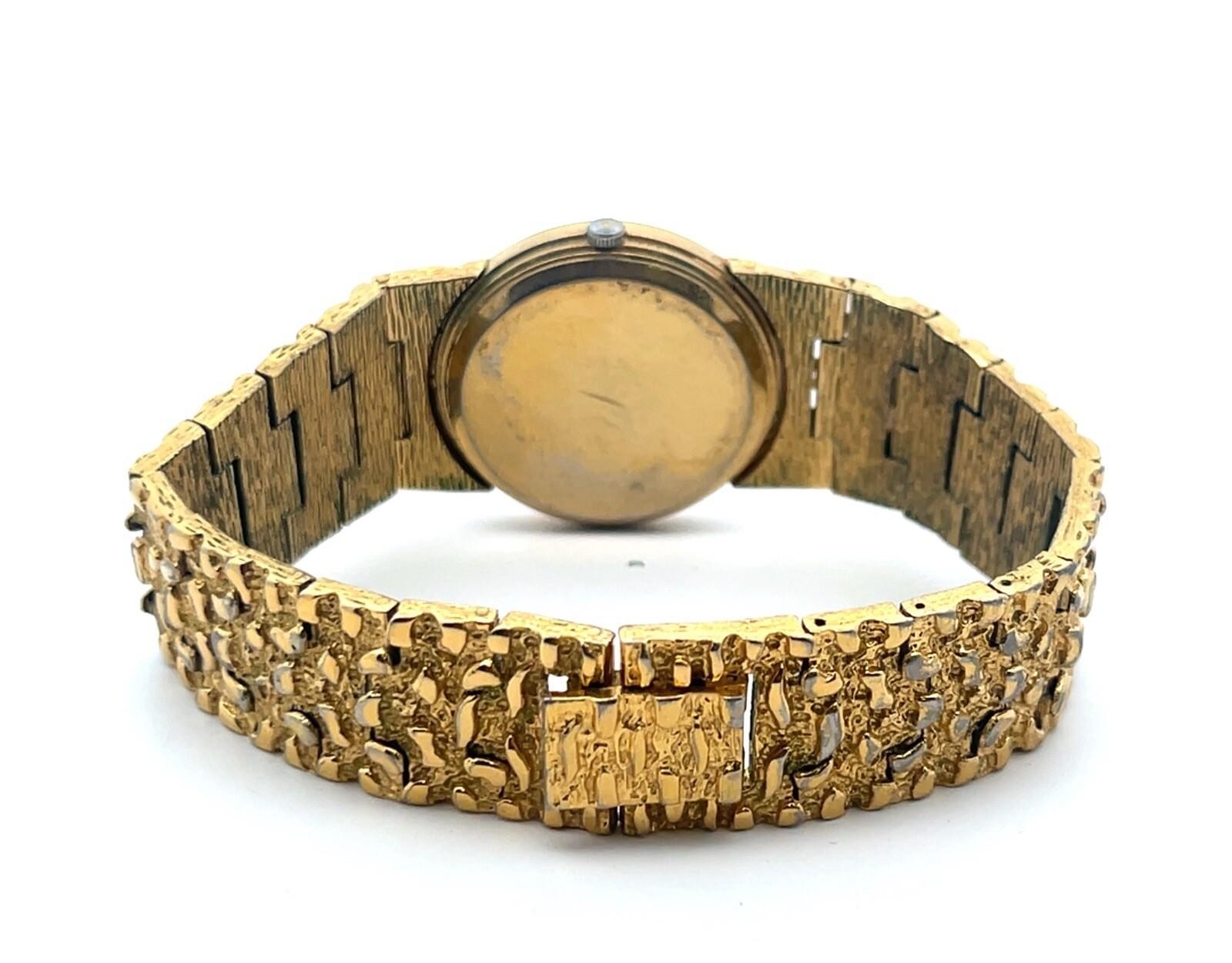 32mm Futura Ladies Quartz Gold Nugget Stainless Steel Wristwatch w/ New Battery - Image 5